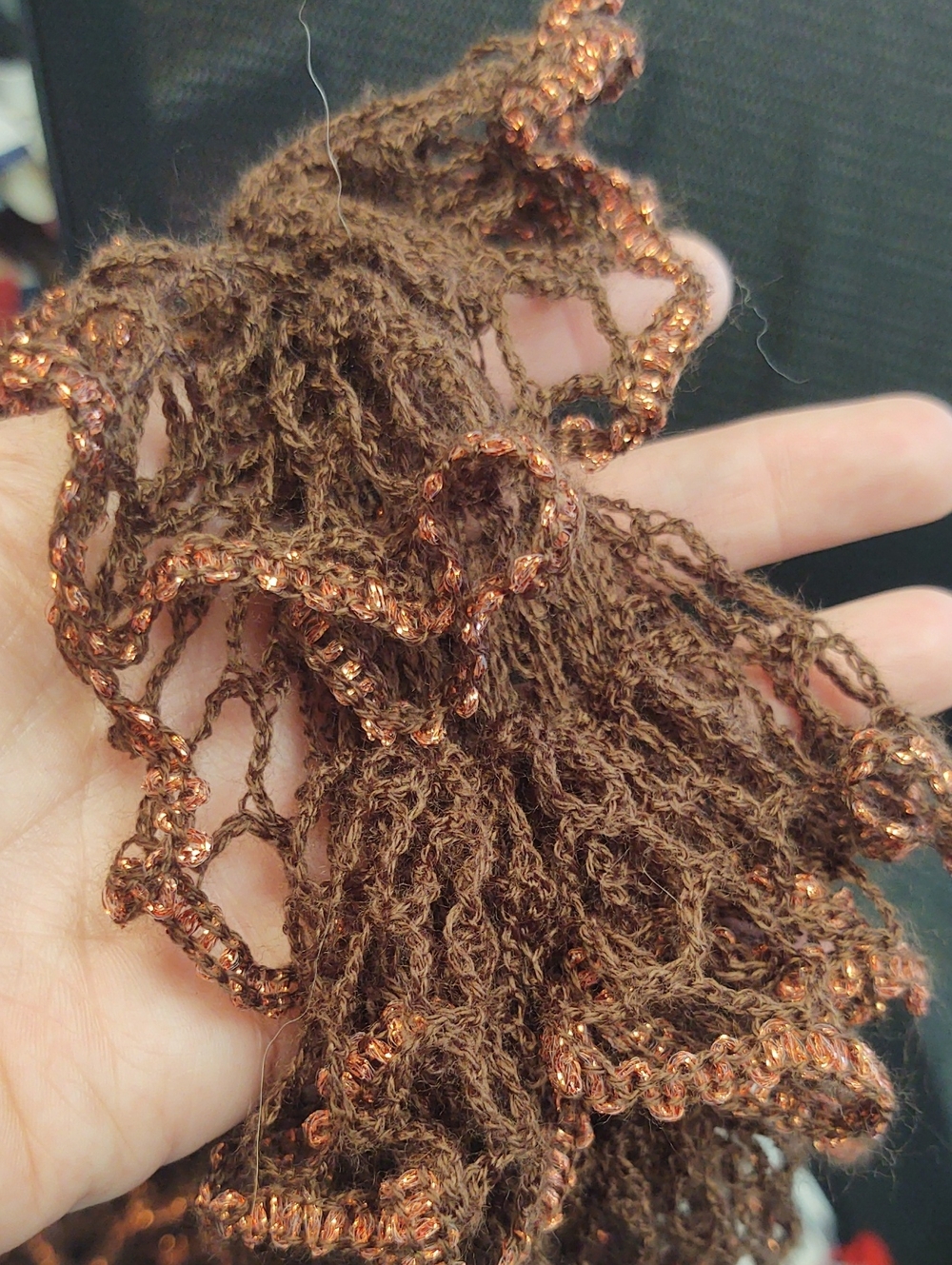 Bundle Of 2 Ruffled Knit Scarves - Picture 4 of 4